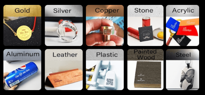 fiber laser engraver Materials