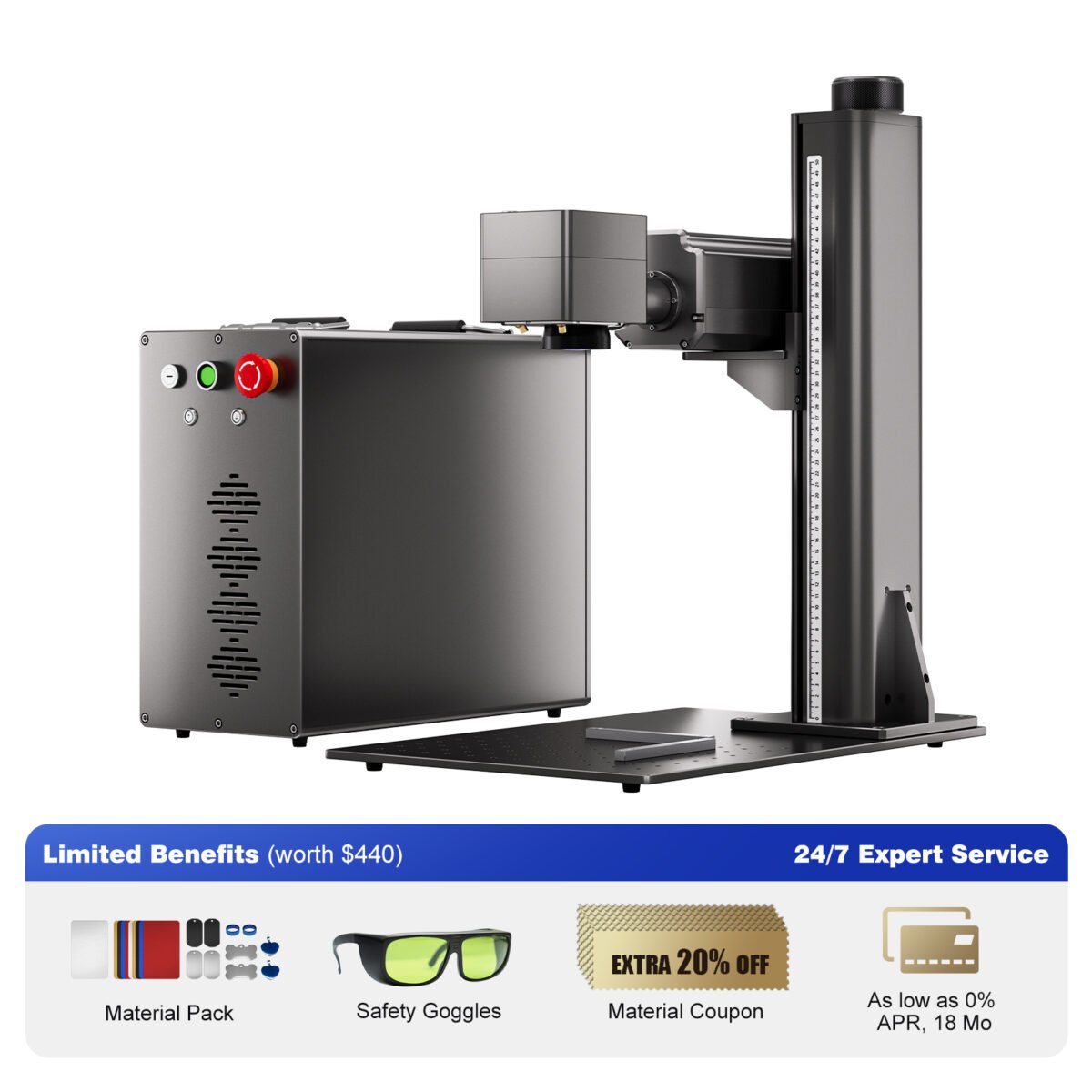 ComMarker Titan 1 JPT Mopa Fiber Laser Engraver